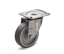 RE.G1-SST-N-Ruote con supporto in acciaio INOX
